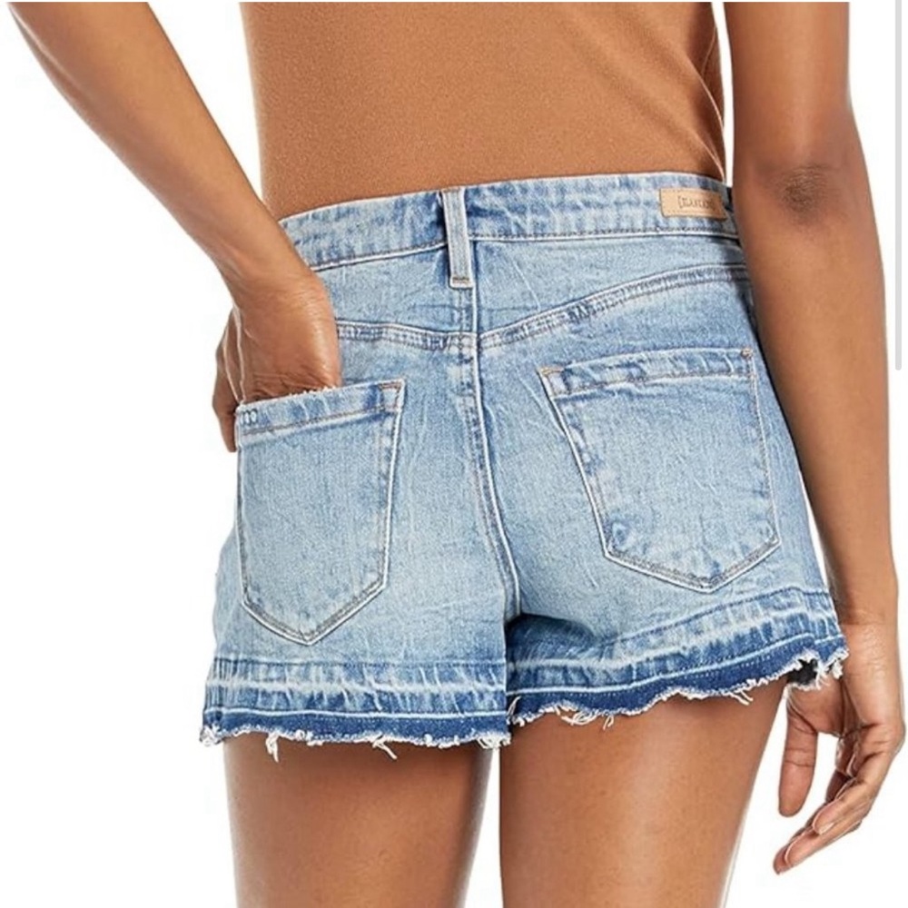 Blank NYC Denim Shorts Size 27 High Potential The Essex Release Hem Cut-Off